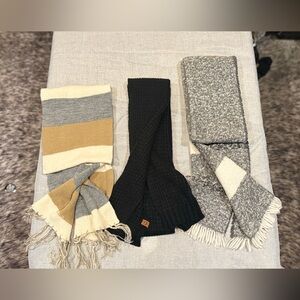 Stylish Knit Scarf Trio